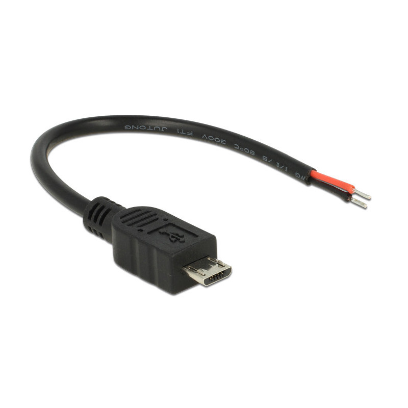 DeLOCK 82697 USB-kaapeli 0,1 m USB 2.0 Micro-USB B Musta