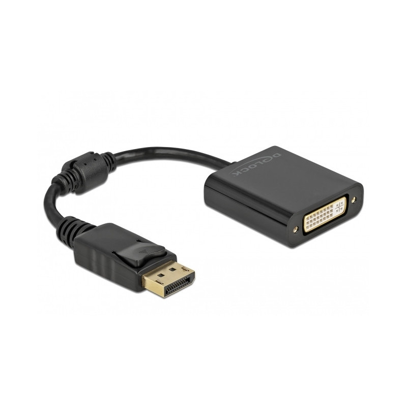 DeLOCK 61008 videokaapeli-adapteri 0,15 m DisplayPort DVI-D Musta