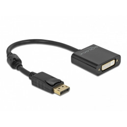 DeLOCK 63482 videokaapeli-adapteri 0,2 m DisplayPort DVI Musta