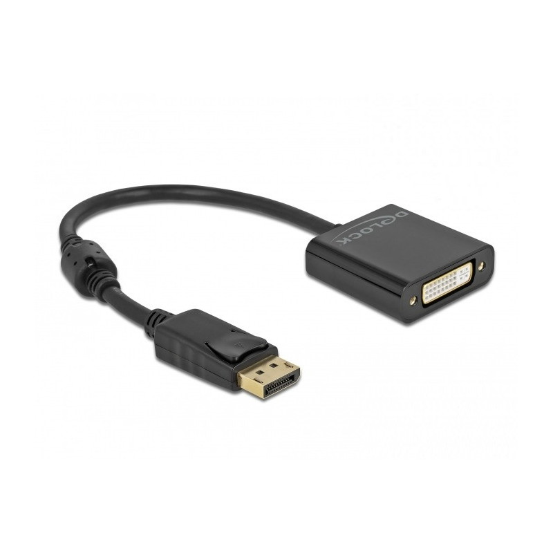 DeLOCK 63482 videokaapeli-adapteri 0,2 m DisplayPort DVI Musta