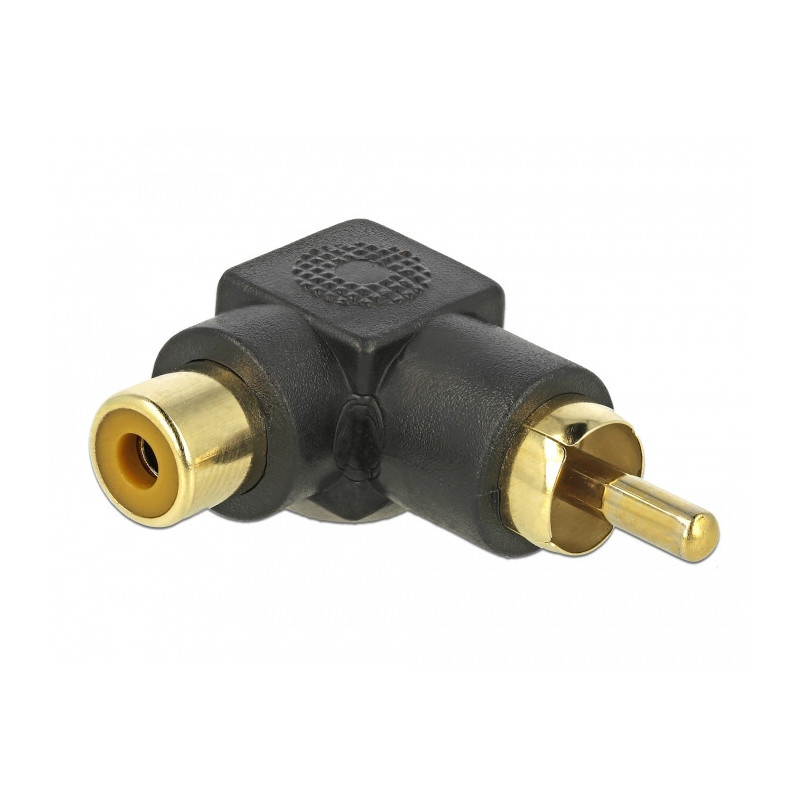 DeLOCK 66168 kaapelin sukupuolenvaihtaja RCA Musta