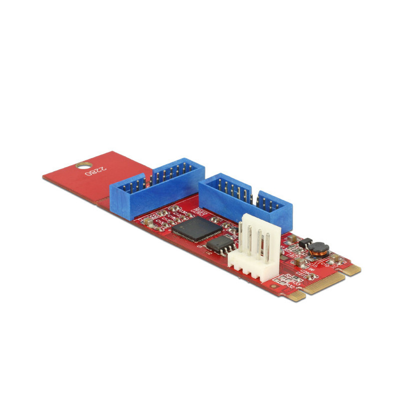 DeLOCK 62843 liitäntäkortti -sovitin Sisäinen USB 3.2 Gen 1 (3.1 Gen 1)