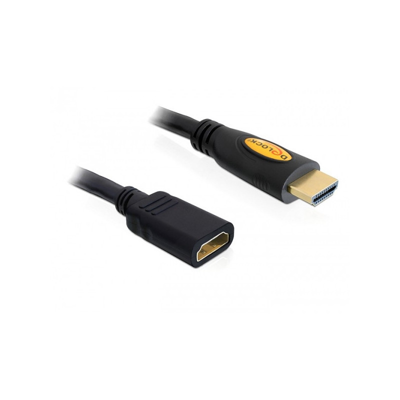 DeLOCK 1m HDMI HDMI-kaapeli HDMI-tyyppi A (vakio) Musta