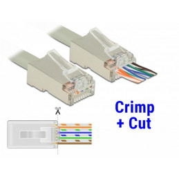 DeLOCK 86454 liitinjohto RJ-45 Läpinäkyvä