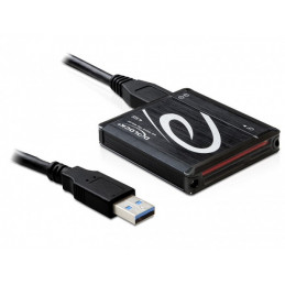 DeLOCK USB 3.0 Card Reader All in 1 kortinlukija USB 3.2 Gen 1 (3.1 Gen 1) Musta