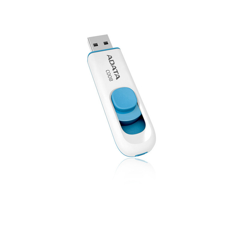 ADATA 64GB C008 USB-muisti USB A-tyyppi 2.0 Sininen, Valkoinen