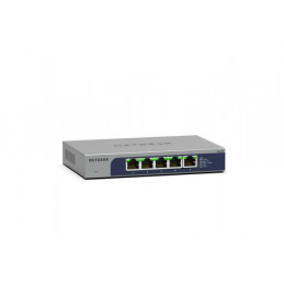 NETGEAR MS105-100EUS verkkokytkin Hallitsematon 2.5G Ethernet (100 1000 2500) Power over Ethernet -tuki 1U