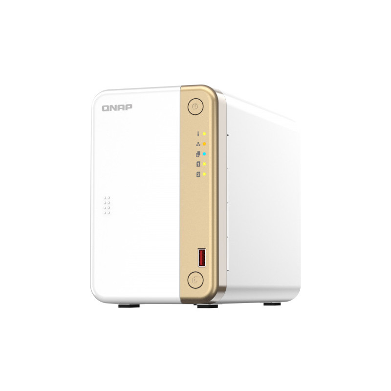 QNAP TS-262 NAS Tower Ethernet LAN Kulta, Valkoinen N4505