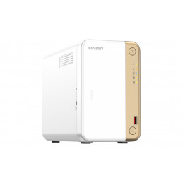 QNAP TS-262 NAS Tower Ethernet LAN Kulta, Valkoinen N4505