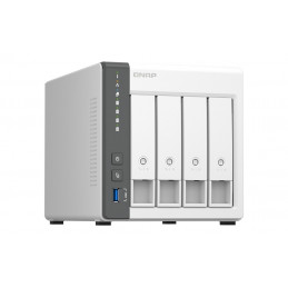 QNAP TS-433 NAS Tower Ethernet LAN Valkoinen Cortex-A55