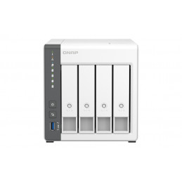 QNAP TS-433 NAS Tower Ethernet LAN Valkoinen Cortex-A55