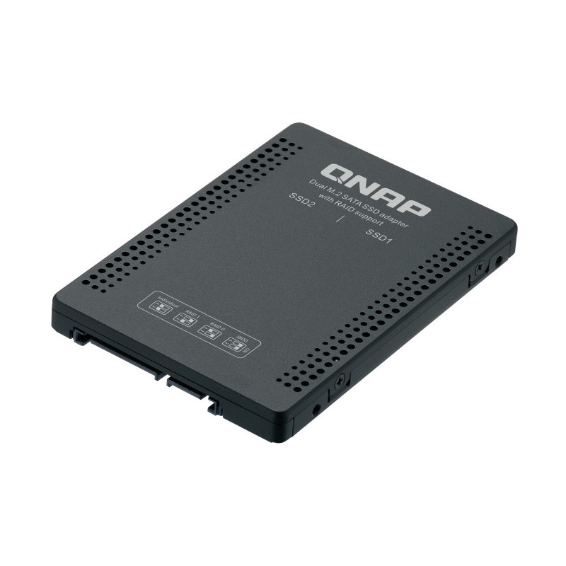 QNAP QDA-A2MAR tallennusaseman kotelo SSD-kotelo Musta M.2