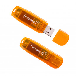 Intenso Rainbow Line 64GB Orange 2er USB-muisti USB A-tyyppi 2.0 Oranssi