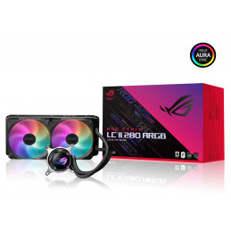 ASUS ROG STRIX LC II 280 ARGB Suoritin All-in-one-nesteenjäähdytin 14 cm Musta 1 kpl
