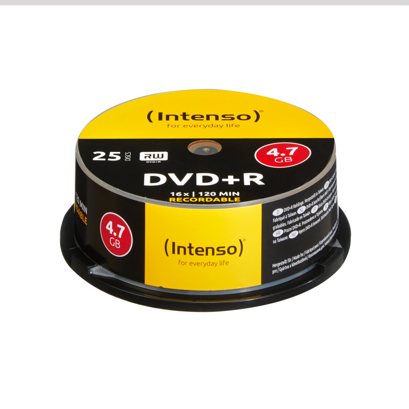 Intenso DVD+R 4.7GB, 16x 4,7 GB 25 kpl