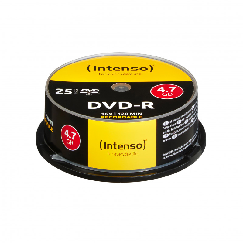 Intenso DVD-R 4.7GB, 16x 4,7 GB 25 kpl