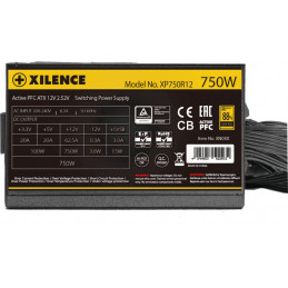 Xilence Performance A+ XP750R12 virtalähdeyksikkö 750 W 20+4 pin ATX ATX Musta