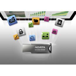 ADATA UV250 USB-muisti 16 GB USB A-tyyppi 2.0 Hopea