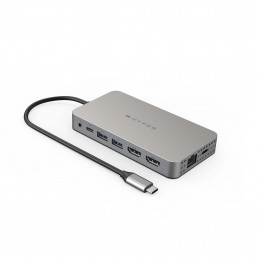 HYPER Dual 4K HDMI 10-in-1 USB-C Hub For M1 M2 MacBooks USB Type-C 104 Mbit s Hopea