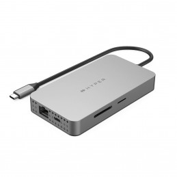 HYPER Dual 4K HDMI 10-in-1 USB-C Hub For M1 M2 MacBooks USB Type-C 104 Mbit s Hopea