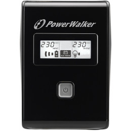 PowerWalker VI 850 LCD FR Linjainteraktiivinen 0,85 kVA 480 W 2 AC-pistorasia(a)