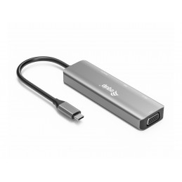 Equip 133485 USB grafiikka-adapteri 3840 x 2160 pikseliä Musta, Hopea