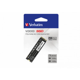 Verbatim Vi3000 PCIe NVMe M.2 SSD 256GB PCI Express 3.0