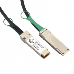 Black Box QSFP-H40G-CU1M-BB InfiniBand-kaapeli 1 m QSFP+ Musta