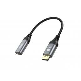 Equip 133446 videokaapeli-adapteri 0,15 m DisplayPort HDMI Musta, Harmaa