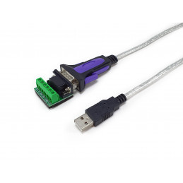 Equip 133387 sarjakaapeli Harmaa 1,5 m USB A-tyyppi DB-9