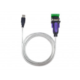 Equip 133387 sarjakaapeli Harmaa 1,5 m USB A-tyyppi DB-9