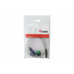 Equip 133387 sarjakaapeli Harmaa 1,5 m USB A-tyyppi DB-9