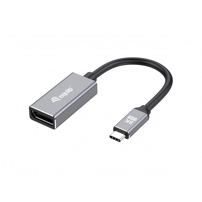 Equip 133493 videokaapeli-adapteri 0,15 m USB Type-C DisplayPort Musta, Harmaa