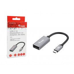 Equip 133493 videokaapeli-adapteri 0,15 m USB Type-C DisplayPort Musta, Harmaa