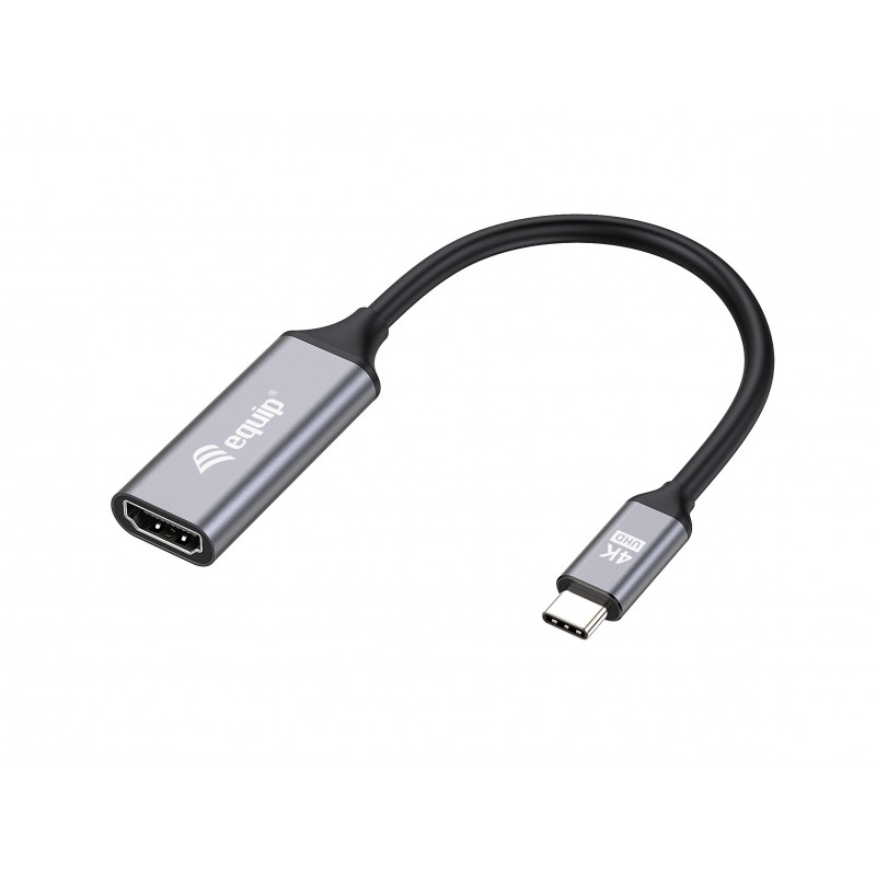 Equip 133491 videokaapeli-adapteri 0,15 m USB Type-C HDMI Musta, Harmaa