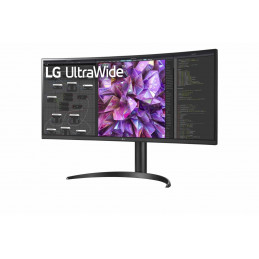 LG 34WQ75C-B tietokoneen litteä näyttö 86,4 cm (34") 3440 x 1440 pikseliä Quad HD LCD Musta