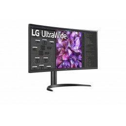 LG 34WQ75C-B tietokoneen litteä näyttö 86,4 cm (34") 3440 x 1440 pikseliä Quad HD LCD Musta