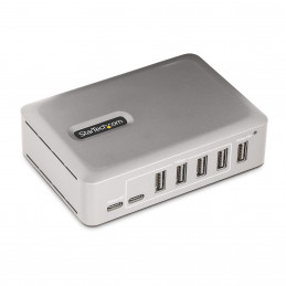 StarTech.com 10G5A2CS-USB-C-HUB keskitin USB 3.2 Gen 2 (3.1 Gen 2) Type-C 10000 Mbit s Hopea
