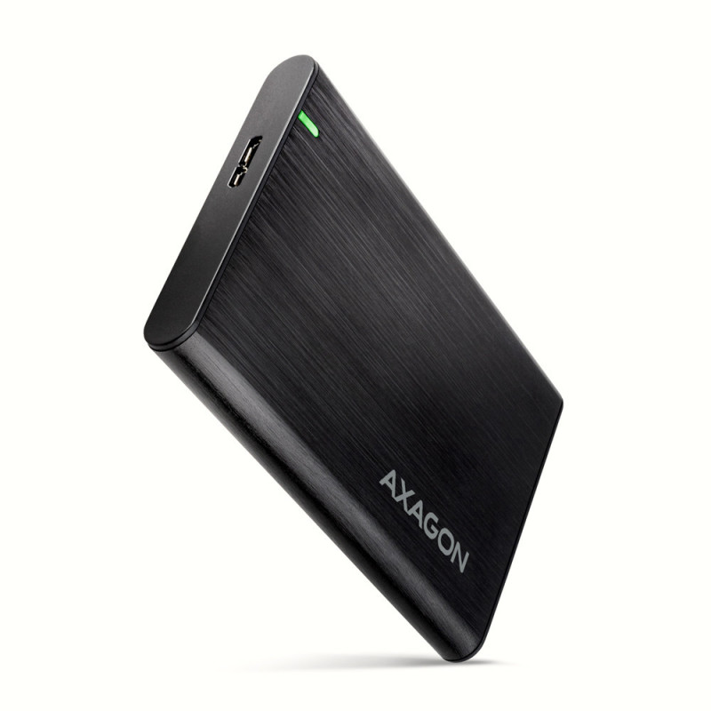 Axagon EE25-A6M tallennusaseman kotelo HDD- SSD-kotelo Musta 2.5"