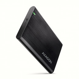 Axagon EE25-A6C tallennusaseman kotelo HDD- SSD-kotelo Musta 2.5"
