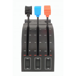 Logitech G Flight Throttle Quadrant Musta, Sininen, Punainen USB 2.0 Lentosimulaattori Analoginen Digitaalinen PC