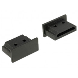 DeLOCK 64031 pistorasian kansi Micro-HDMI Musta 10 kpl