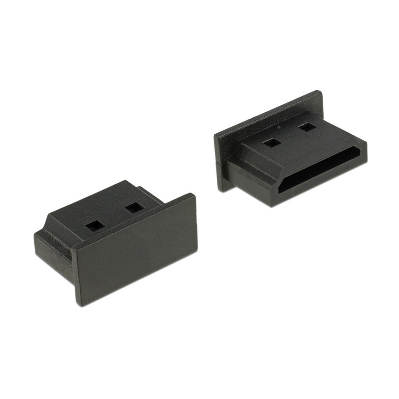 DeLOCK 64031 pistorasian kansi Micro-HDMI Musta 10 kpl