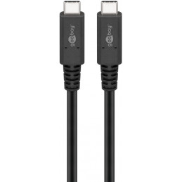 Goobay 60196 USB-kaapeli 0,8 m USB C Musta