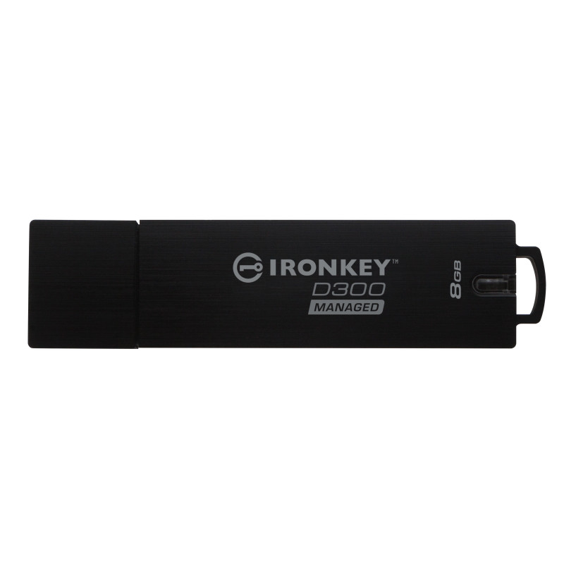 Kingston Technology IronKey D300 USB-muisti 8 GB USB A-tyyppi 3.2 Gen 1 (3.1 Gen 1) Musta