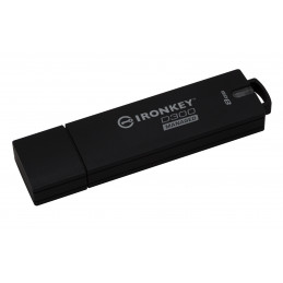 Kingston Technology IronKey D300 USB-muisti 8 GB USB A-tyyppi 3.2 Gen 1 (3.1 Gen 1) Musta