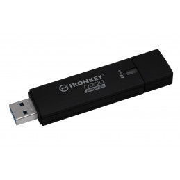 Kingston Technology IronKey D300 USB-muisti 8 GB USB A-tyyppi 3.2 Gen 1 (3.1 Gen 1) Musta