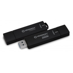 Kingston Technology IronKey D300 USB-muisti 8 GB USB A-tyyppi 3.2 Gen 1 (3.1 Gen 1) Musta