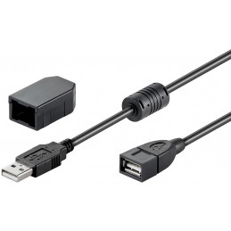 Goobay 93284 USB-kaapeli 2 m USB 2.0 USB A Musta