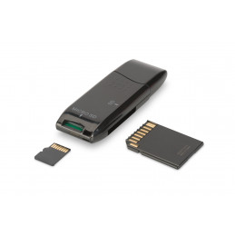 Digitus DA-70310-3 kortinlukija USB 2.0 Musta